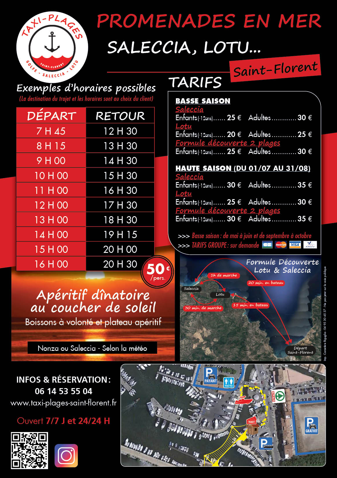 taxi plage verso A5 2026